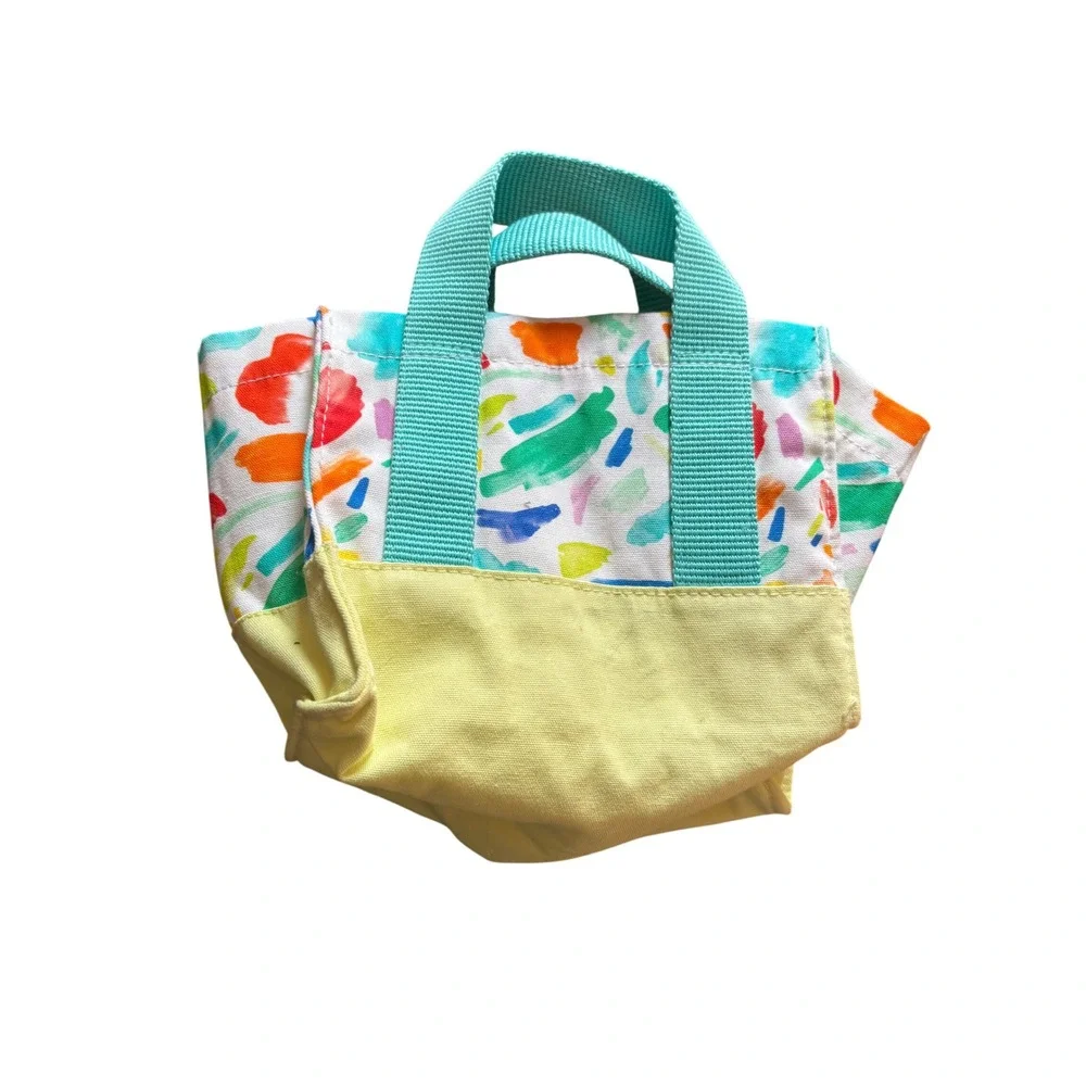 Lovevery Organic Cotton Mini Tote Bag Pinkies Up Picnic Enthusiastic REPLACEMENT